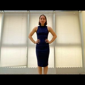 Atmosphere Navy Blue Bodycon Midi Dress. Size US 6